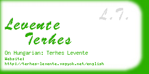 levente terhes business card